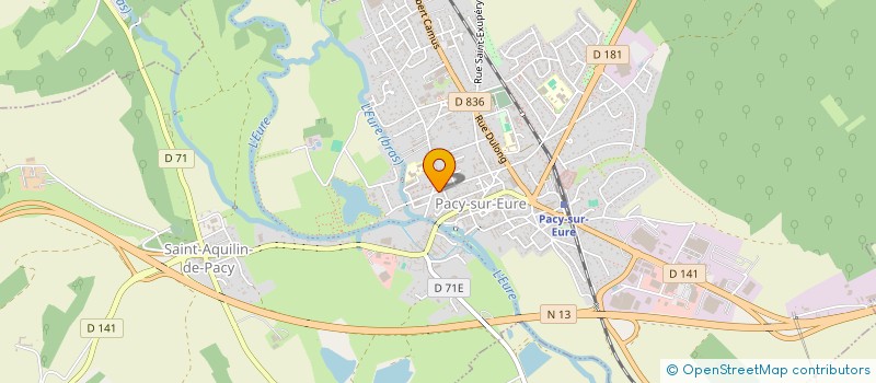 localisation de l'entreprise A13 IMMOBILIER  PACY-SUR-EURE