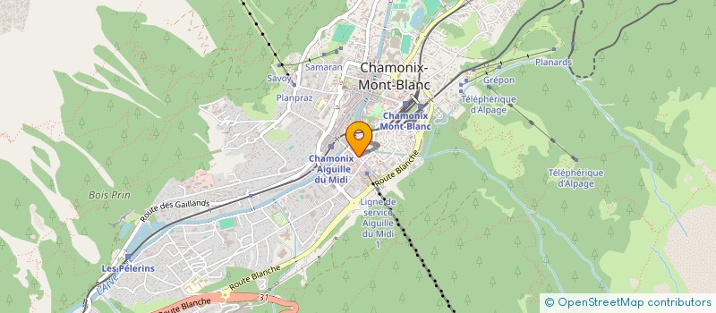 localisation de l'entreprise A2-16 à CHAMONIX-MONT-BLANC