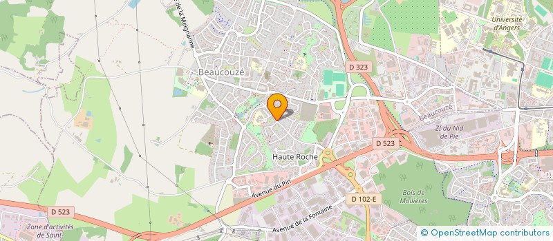 localisation de l'entreprise A2 à BEAUCOUZE