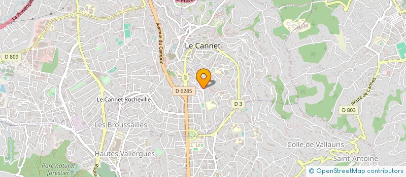 localisation de l'entreprise A2 à LE CANNET