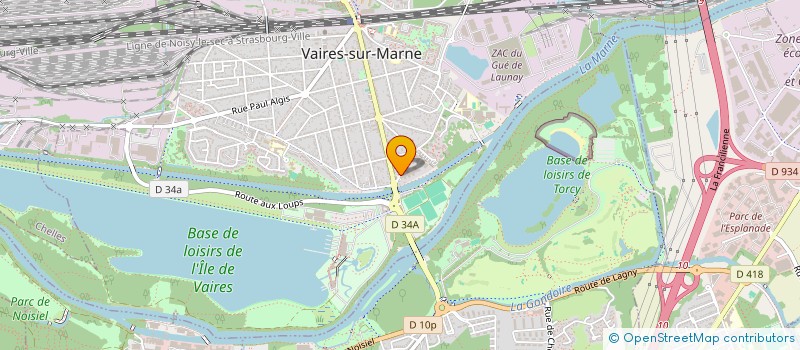 localisation de l'entreprise A2  VAIRES SUR MARNE