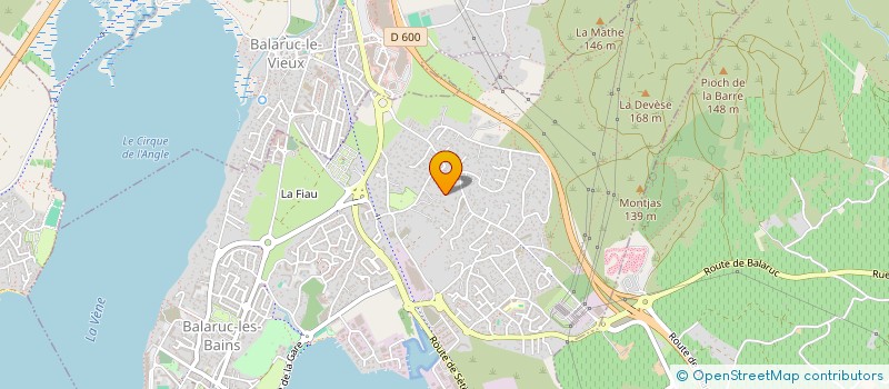 localisation de l'entreprise A2  BALARUC-LES-BAINS