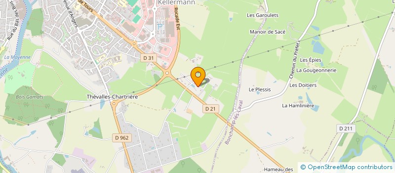 localisation de l'entreprise A2 - ARTS APPLIQUES à LAVAL