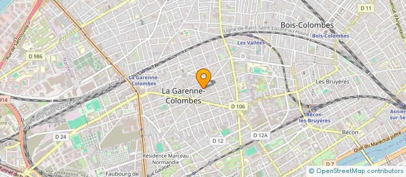localisation de l'entreprise A2.COM à LA GARENNE-COLOMBES