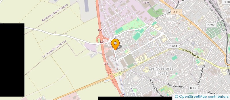 localisation de l'entreprise A2 COM' à LA CHAPELLE-SAINT-LUC