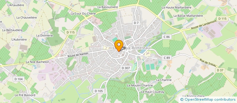 localisation de l'entreprise A2 CONCEPT  LE LOROUX-BOTTEREAU