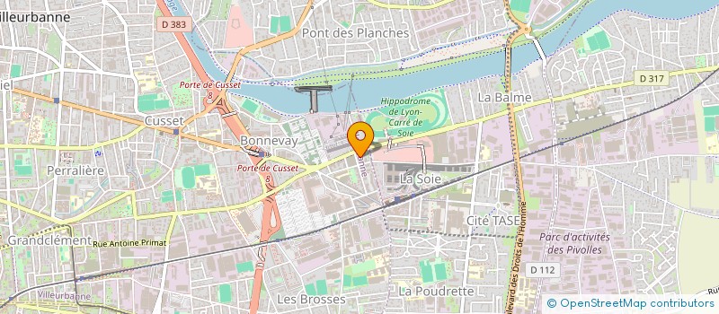 localisation de l'entreprise A2 CONSULTING  VILLEURBANNE