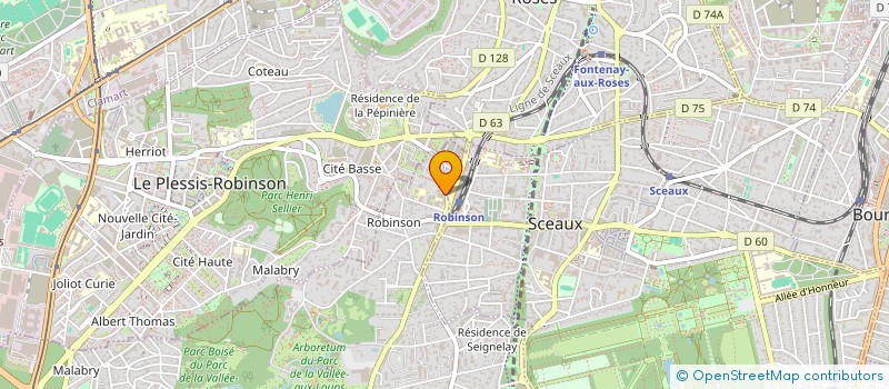 localisation de l'entreprise A2 CREATION  CHATENAY-MALABRY