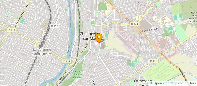localisation de l'entreprise A2 DECO-BATI à CHENNEVIERES-SUR-MARNE