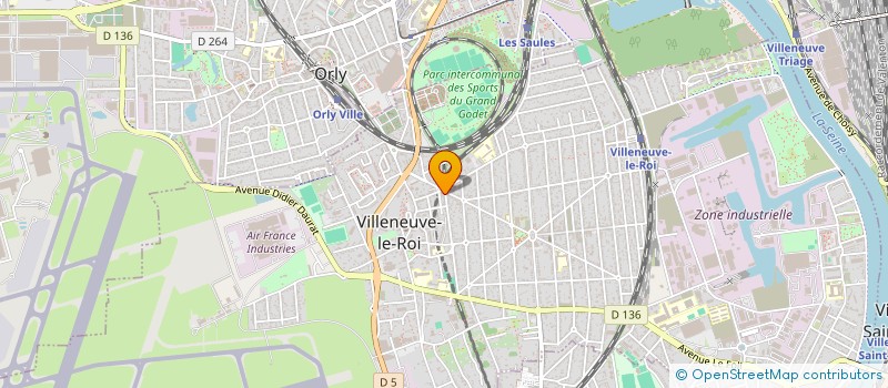 localisation de l'entreprise A2 DESIGNS à VILLENEUVE-LE-ROI