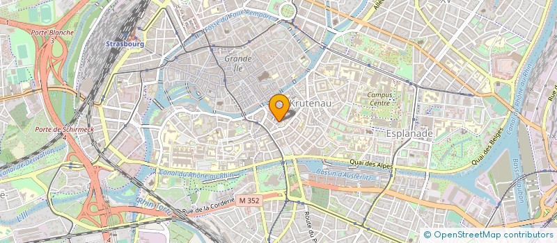 localisation de l'entreprise A2 DIFFUSION à STRASBOURG