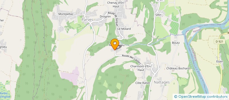 localisation de l'entreprise A2+ ENERGY  PARVES ET NATTAGES