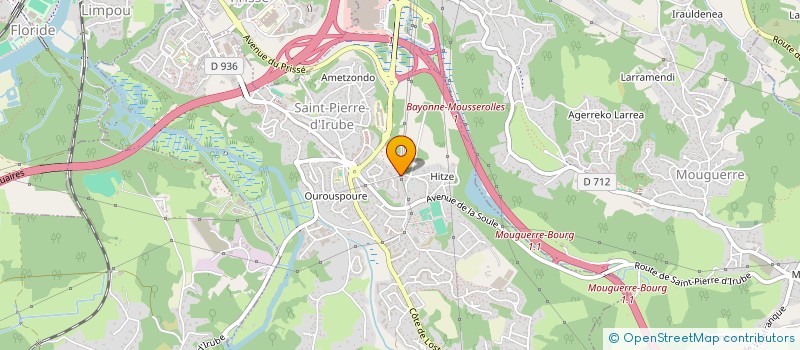 localisation de l'entreprise A2 ETANCHEITE  SAINT-PIERRE-D'IRUBE