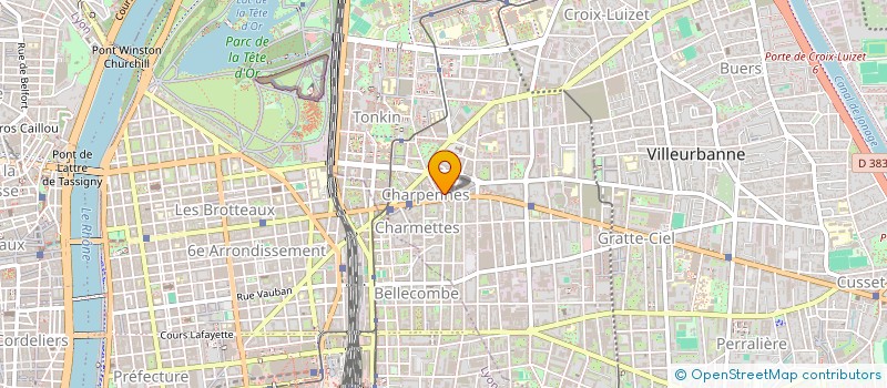 localisation de l'entreprise A2 FOOD  VILLEURBANNE