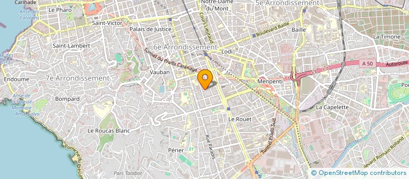 localisation de l'entreprise A2 G CONSEIL  MARSEILLE