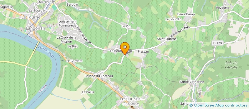 localisation de l'entreprise A2 GIRONDE  LANGOIRAN