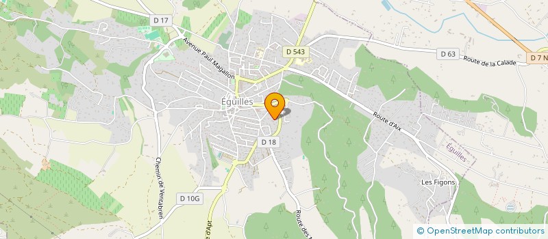 localisation de l'entreprise A2 HABITAT  EGUILLES