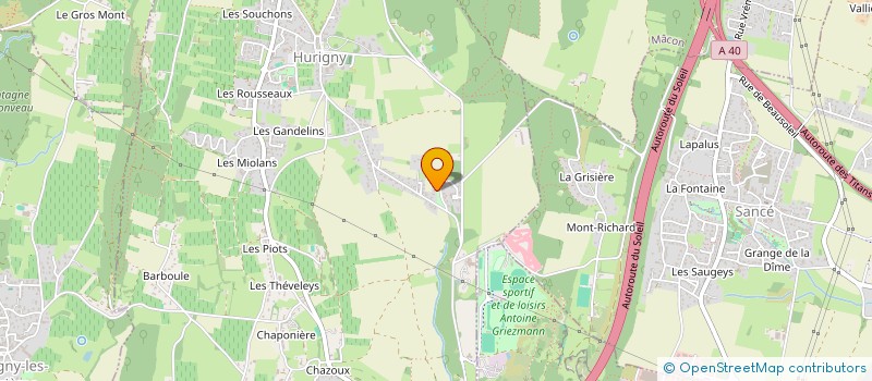 localisation de l'entreprise A2 IMMO  HURIGNY