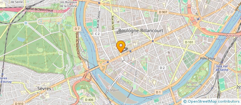 localisation de l'entreprise A2 INVESTISSEMENTS  BOULOGNE-BILLANCOURT