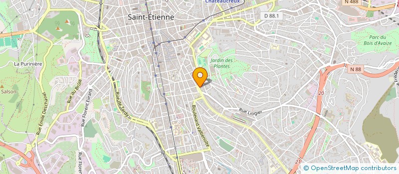 localisation de l'entreprise A2 LASER  SAINT-ETIENNE