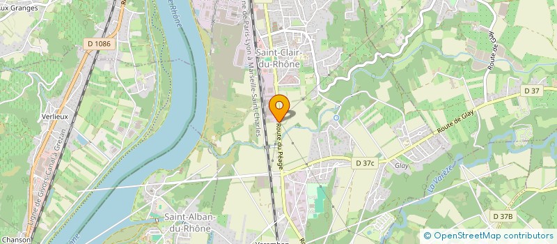 localisation de l'entreprise A2 M  SAINT-CLAIR-DU-RHONE