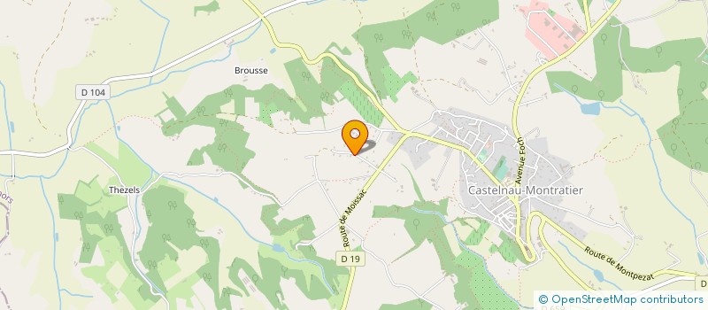 localisation de l'entreprise A2 MACONNERIE CHARPENTE COUVERTURE à CASTELNAU-MONTRATIER