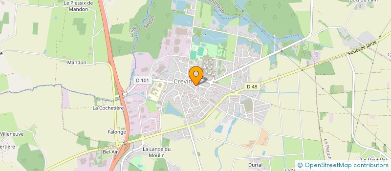 localisation de l'entreprise A2 MAINS  CREVIN