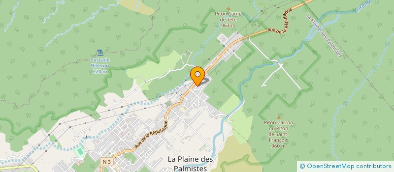 localisation de l'entreprise A2 MAKE UP ART à LA PLAINE-DES-PALMISTES