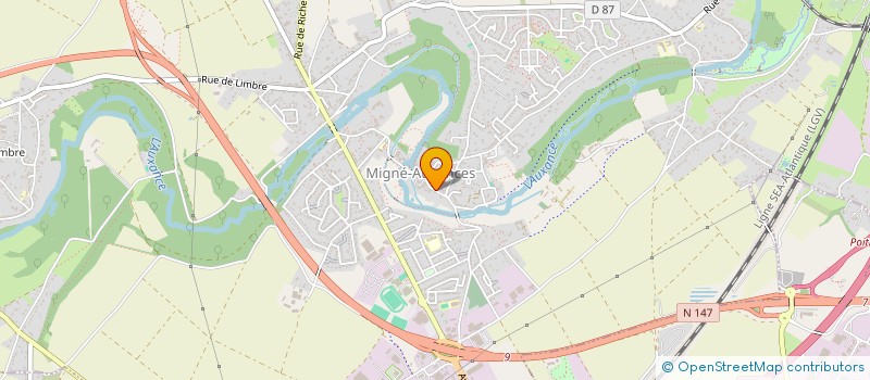 localisation de l'entreprise A2 PATRIMOINE  MIGNE-AUXANCES