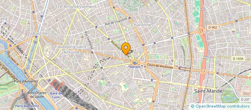 localisation de l'entreprise A2 ROUES  PARIS