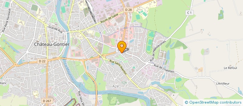 localisation de l'entreprise A2 SERVICES ET CREATIONS  CHATEAU-GONTIER-SUR-MAYENNE