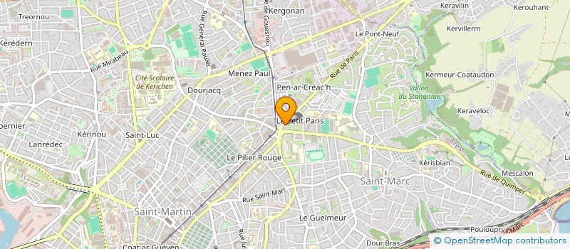 localisation de l'entreprise A2 TAXI à BREST