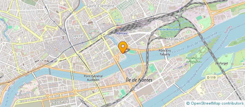 localisation de l'entreprise A21IP  NANTES