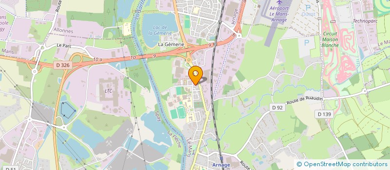 localisation de l'entreprise A2A à ARNAGE