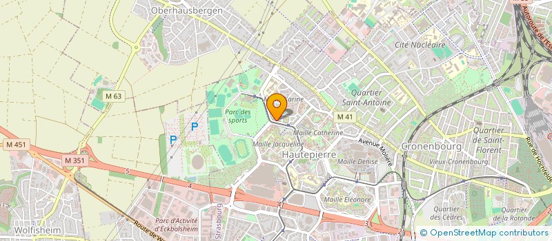 localisation de l'entreprise A2A CONSEIL  STRASBOURG