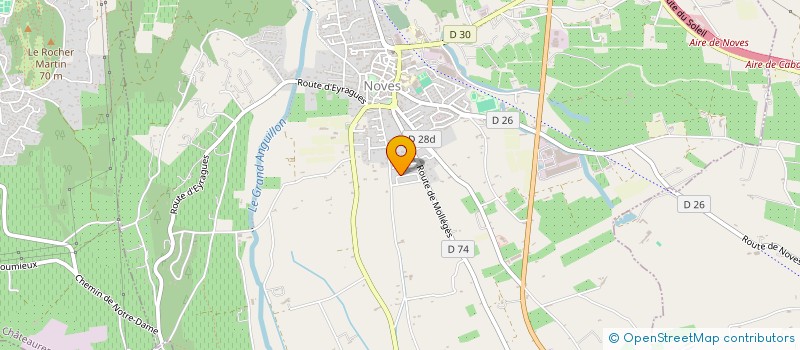 localisation de l'entreprise A2A GENIE CLIMATIQUE  NOVES