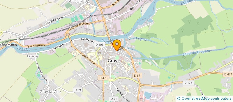 localisation de l'entreprise A2ACR  GRAY