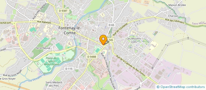 localisation de l'entreprise A2B  FONTENAY-LE-COMTE