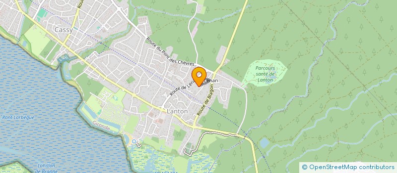 localisation de l'entreprise A2B  LANTON