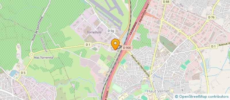 localisation de l'entreprise A2B  SAINT-ESTEVE