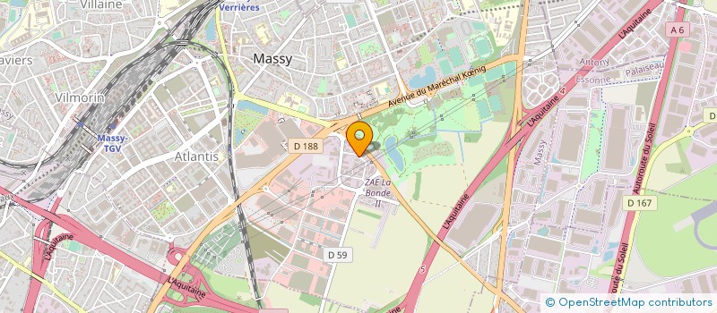 localisation de l'entreprise A2B ENERGY à MASSY