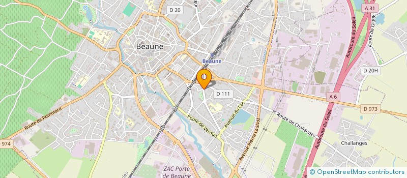 localisation de l'entreprise A2B FINANCE à BEAUNE