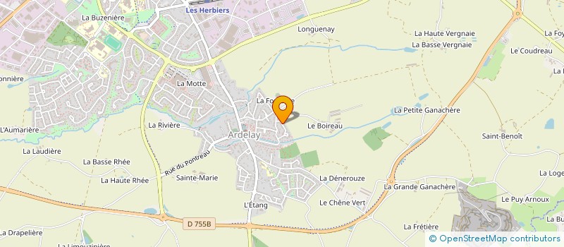localisation de l'entreprise A2B FRET à LES HERBIERS