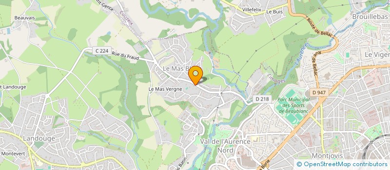 localisation de l'entreprise A2B GESTION à LIMOGES