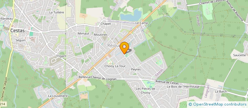 localisation de l'entreprise A2B HOLDING à CESTAS