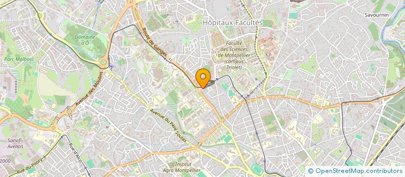 localisation de l'entreprise A2B INVEST  MONTPELLIER