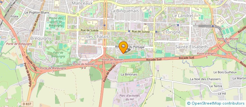 localisation de l'entreprise A2B INVEST  RENNES