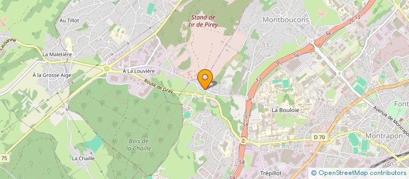 localisation de l'entreprise A2B INVEST  BESANCON