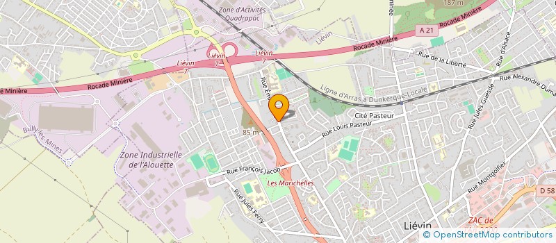 localisation de l'entreprise A2B KLIC SERVICES  LIEVIN