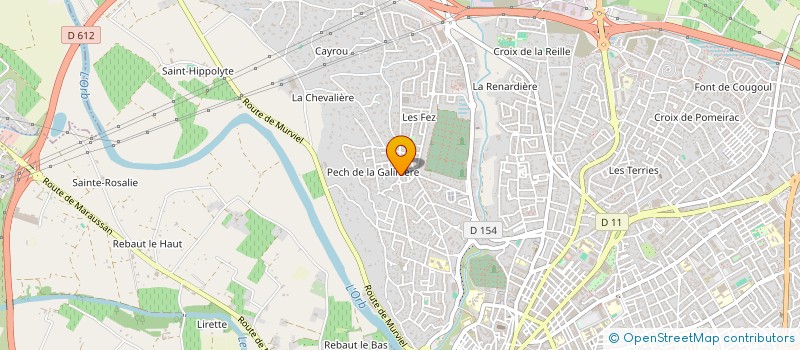 localisation de l'entreprise A2B PLOMBERIE-CHAUFFAGE à BEZIERS
